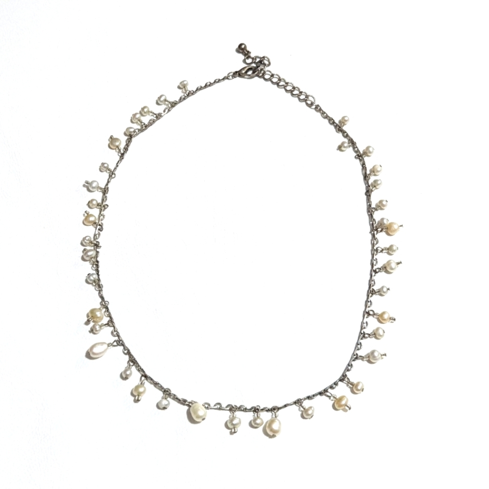 Vintage | Elegant |  Pearl Drop Necklace | Handcrafted | Victorian | Coquette |